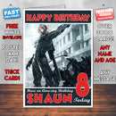 Personalised Kids Metal Gear Rising Game Inspired Style Birthday Card (SA)