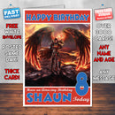 Personalised Kids Might Magic Game Inspired Style Birthday Card (SA)