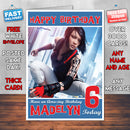 Personalised Kids Mirrors Edge Catalyst Faith 1 Game Inspired Style Birthday Card (SA)