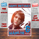 Personalised Kids Mirrors Edge Catalyst Faith Game Inspired Style Birthday Card (SA)
