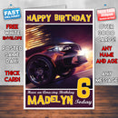 Personalised Kids Need Fo Speed Payback Game Inspired Style Birthday Card (SA)