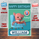 Personalised Kids Inspired OCTANAUGHTS 5 Bithday Card (SA)