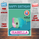 Personalised Kids Inspired OCTANAUGHTS 7 Bithday Card (SA)