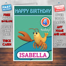 Personalised Kids Inspired OCTANAUGHTS 9 Bithday Card (SA)