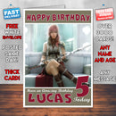 Personalised Kids Orphans Cradle Ffxiii Lightning Game Inspired Style Birthday Card (SA)