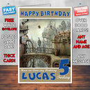 Personalised Kids Parrot Machinarium Game Inspired Style Birthday Card (SA)