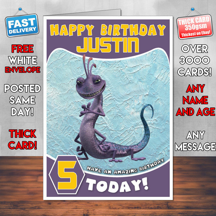 Personalised Kids Inspired Randall Birthday Card (SA)
