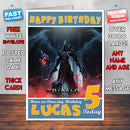 Personalised Kids Reaper Of Souls Diablo 3 Game Inspired Style Birthday Card (SA)
