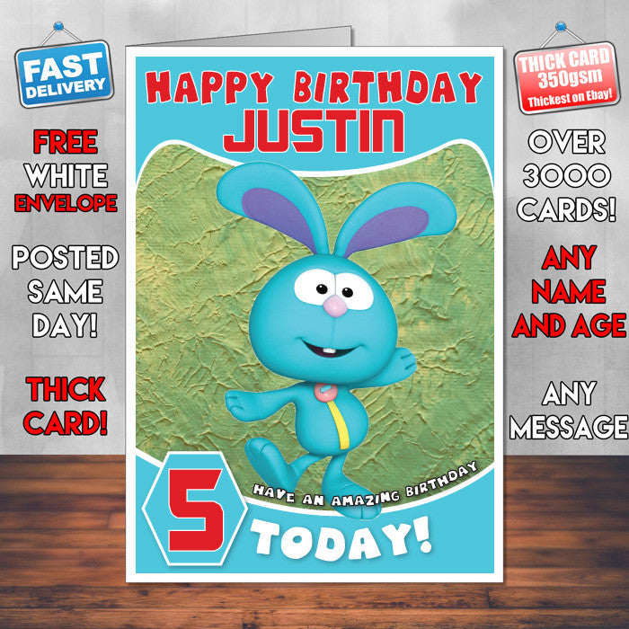Personalised Kids Inspired Rosie Raggles Birthday Card (SA)