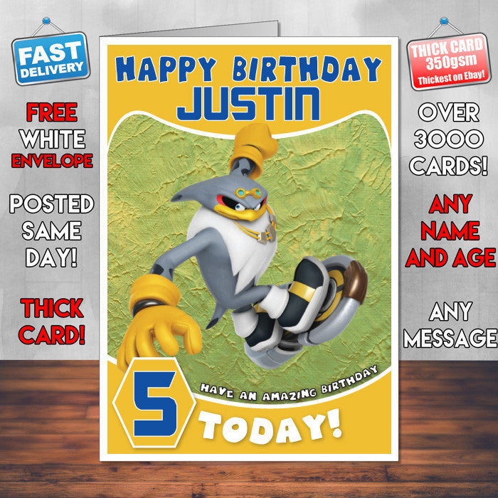 Personalised Kids Inspired Storm The Albatross Birthday Card (SA)
