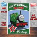 Personalised Kids Inspired THOMAS TANK ENGINE 10 Birthday Card (SA)