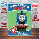 Personalised Kids Inspired THOMAS TANK ENGINE 1 Birthday Card (SA)