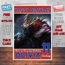 Personalised Kids Ursa Dota 2 Game Inspired Style Birthday Card (SA)