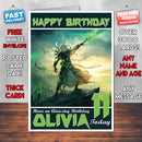 Personalised Kids Vi Heroes Game Inspired Style Birthday Card (SA)