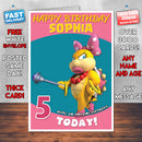 Personalised Kids Inspired Wendy O Koopa 1 Birthday Card (SA)