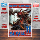 Personalised Kids Wrath Of War Darksiders Game Inspired Style Birthday Card (SA)