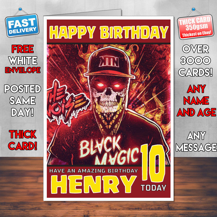 Personalised Kill The Noise Celebrity Inspired Style Birthday Card (SA)