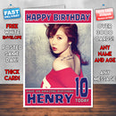 Personalised Kim Hyuna Celebrity Inspired Style Birthday Card (SA)