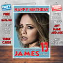 Personalised Kimberley Wash 1 Celebrity Inspired Style Birthday Card (SA)