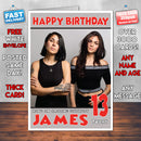 Personalised Krewella 1 Celebrity Inspired Style Birthday Card (SA)