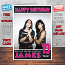 Personalised Krewella 2 Celebrity Inspired Style Birthday Card (SA)