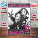 Personalised Krewella 3 Celebrity Inspired Style Birthday Card (SA)