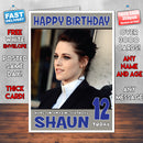 Personalised Kristen Stewart 5 INSPIRED THEME Celebrity Birthday Card (SA)