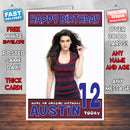 Personalised Kriti Sanon INSPIRED THEME Celebrity Birthday Card (SA)