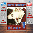 Personalised LACUNA COIL Cristina Scabbia 1 Celebrity Inspired Style Birthday Card (SA)