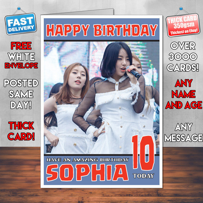 Personalised Ladies Code 1 Celebrity Inspired Style Birthday Card (SA)