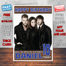 Personalised Lady Antebellum 1 INSPIRED THEME Music Birthday Card (SA)