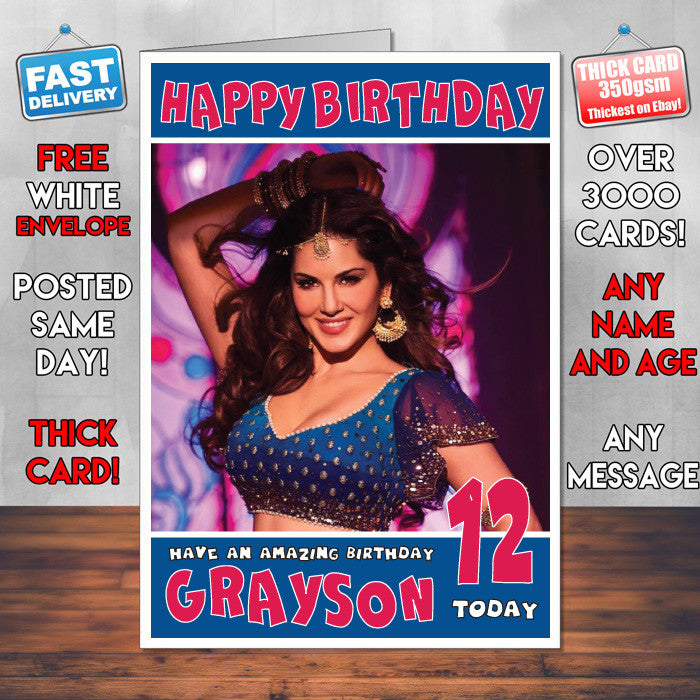 Personalised Laila Main Laila Bollywood Inspired Style Birthday Card (SA)