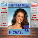 Personalised Lauren Budd 2 INSPIRED THEME Celebrity Birthday Card (SA)