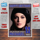 Personalised Lauren Budd 3 INSPIRED THEME Celebrity Birthday Card (SA)