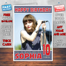 Personalised Lauren Mayberry 1 Celebrity Inspired Style Birthday Card (SA)