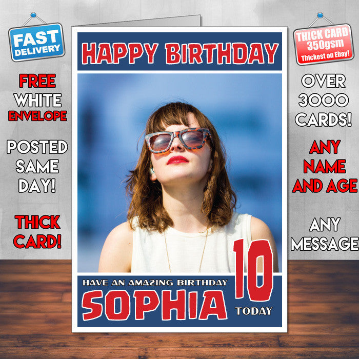 Personalised Lauren Mayberry 2 Celebrity Inspired Style Birthday Card (SA)