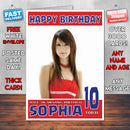 Personalised Leah Dizon 2 Celebrity Inspired Style Birthday Card (SA)