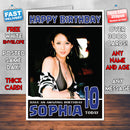 Personalised Leah Dizon 3 Celebrity Inspired Style Birthday Card (SA)