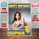 Personalised Lee Hyori 1 Celebrity Inspired Style Birthday Card (SA)