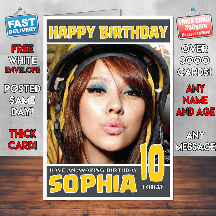 Personalised Lee Hyori 2 Celebrity Inspired Style Birthday Card (SA)
