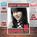 Personalised Lee Jung Hyun 2 Celebrity Inspired Style Birthday Card (SA)