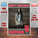 Personalised Lena Kiera 2 Celebrity Inspired Style Birthday Card (SA)