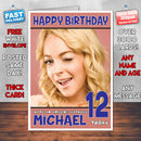 Personalised Lindsay Lohan 5 INSPIRED THEME Celebrity Birthday Card (SA)