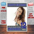 Personalised Lindsay Lohan 7 INSPIRED THEME Celebrity Birthday Card (SA)