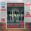 Personalised Linkin Park 2 INSPIRED THEME Music Birthday Card (SA)