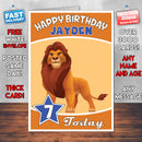 Personalised Lion Birthday Card (SA)