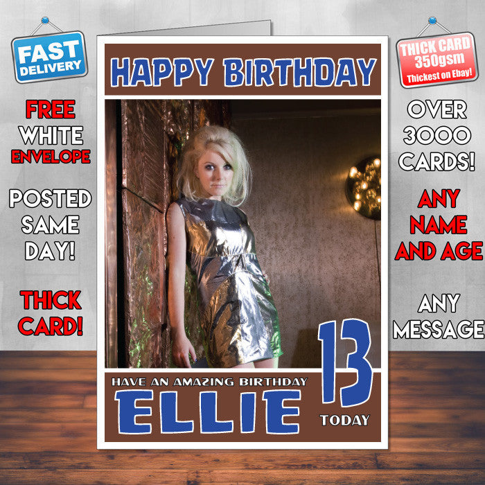Personalised Little Boots 2 Celebrity Inspired Style Birthday Card (SA)