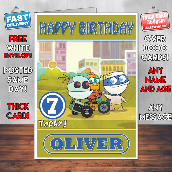 Personalised Little Roy 2 Style Theme Personalised Kidshows Birthday Card (SA)