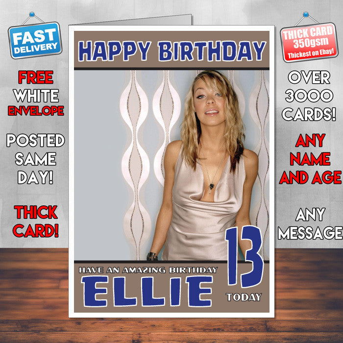 Personalised Liz Macclarlon Celebrity Inspired Style Birthday Card (SA)