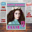 Personalised Lorde 1 Celebrity Inspired Style Birthday Card (SA)